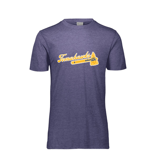 [FTSCUBRY-AS-LOGO1] Decker Men's Tri-Blend T-Shirt - Short Sleeve (Adult S, Royal, Logo 1)
