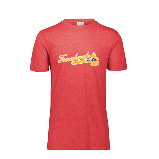 [FTSCUBRD-AS-LOGO1] Decker Men's Tri-Blend T-Shirt - Short Sleeve (Adult S, Red, Logo 1)