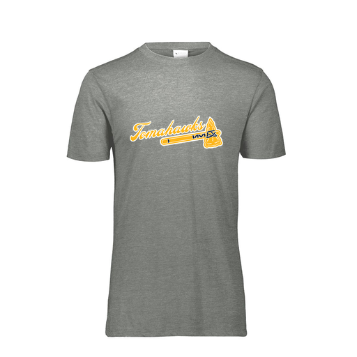 [FTSCUBGY-YS-LOGO1] Decker Youth Tri-Blend T-Shirt - Short Sleeve (Youth S, Gray, Logo 1)