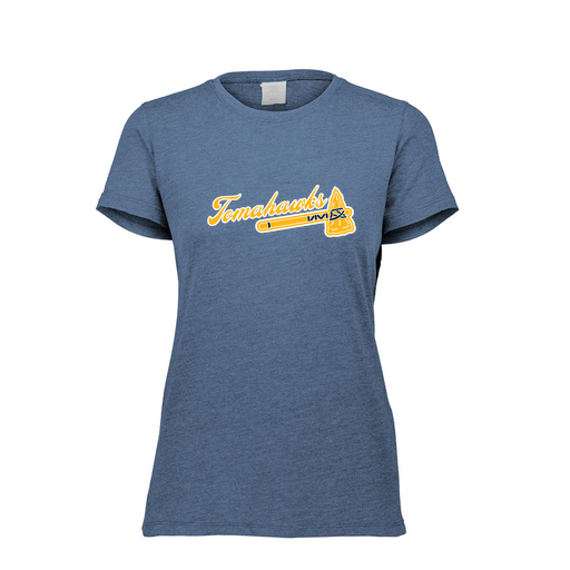 [FTSCUBNV-FAXS-LOGO1] Decker Women's Tri-Blend T-Shirt - Short Sleeve (Female Adult XS, Navy, Logo 1)
