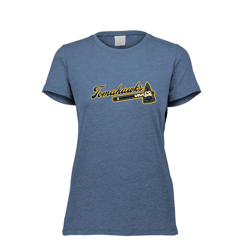 [FTSCUBNV-FAXS-LOGO3] Decker Women's Tri-Blend T-Shirt - Short Sleeve (Female Adult XS, Navy, Logo 3)