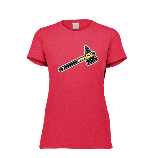 [FTSCUBRD-FAXS-LOGO2] Decker Women's Tri-Blend T-Shirt - Short Sleeve (Female Adult XS, Red, Logo 2)
