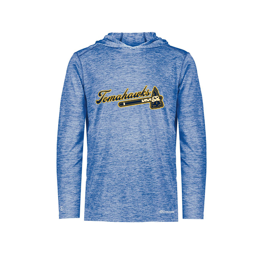 [FOLHCGRY-YS-LOGO3] Decker Youth Charge Hoodie (Youth S, Royal, Logo 3)