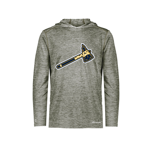 [FOLHCGGY-YS-LOGO2] Decker Youth Charge Hoodie (Youth S, Gray, Logo 2)