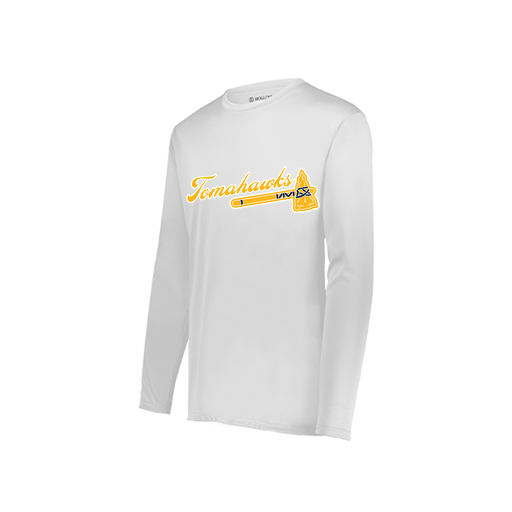 [222822.005.XS-LOGO1] Men's LS Smooth Sport Shirt (Adult XS, White, Logo 1)