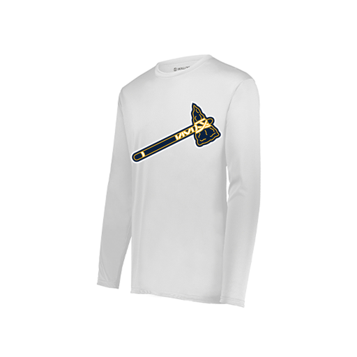 [222822.005.XS-LOGO2] Men's LS Smooth Sport Shirt (Adult XS, White, Logo 2)