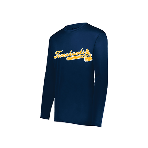 [222822.065.XS-LOGO1] Men's LS Smooth Sport Shirt (Adult XS, Navy, Logo 1)