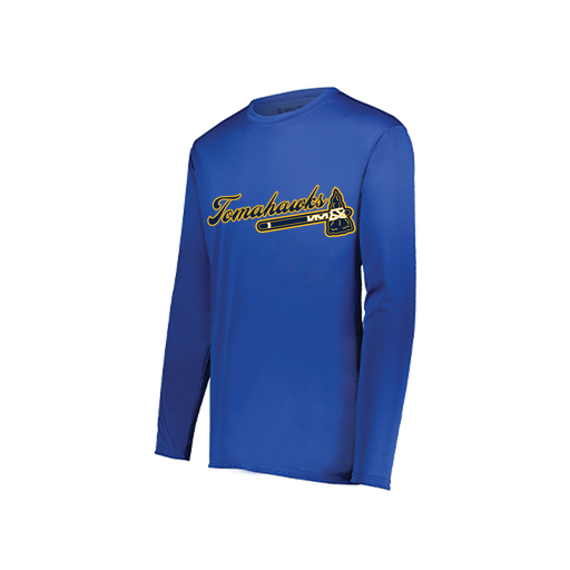 [222822.060.XS-LOGO3] Men's LS Smooth Sport Shirt (Adult XS, Royal, Logo 3)