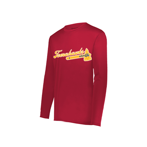 [222822.083.XS-LOGO1] Men's LS Smooth Sport Shirt (Adult XS, Red, Logo 1)