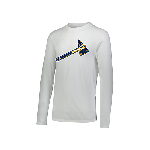 [FTLCUBWH-YS-LOGO2] Decker Youth Tri-Blend T-Shirt - Long Sleeve (Youth S, White, Logo 2)
